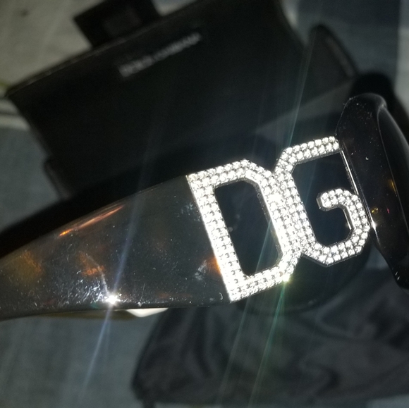 Dolce & Gabbana DG Rhinestone Oversized Shades - Picture 4 of 7